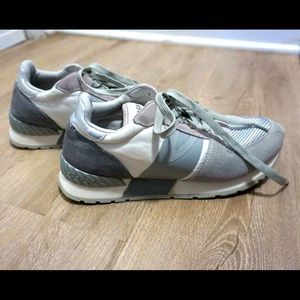 Tretorn Womens Loyola 2.0 Suede Gray Silver Sneakers Size 8